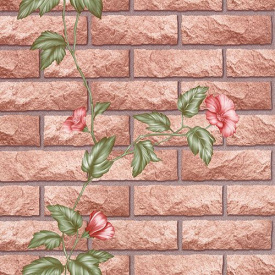 Обои на бумажной основе влагостойкие Шарм 62-01 Фагот бежевые (0,53х10м.)