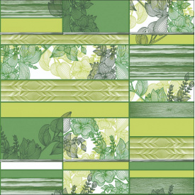 Обои на бумажной основе влагостойкие Шарм 161-03 Люссо зеленые (0,53х10м.)