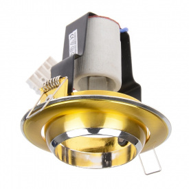 Поворотный точечный светильник Brille 60W RO-50 Латунь 161254