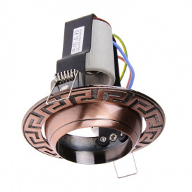 Поворотный точечный светильник Brille 60W RO-50 Медь 161304