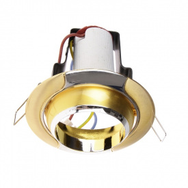 Поворотный точечный светильник Brille 60W RO-50 Латунь 161296