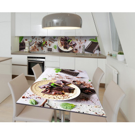 Наклейка 3Д виниловая на стол Zatarga «Слитки шоколада» 650х1200 мм (Z184834/1st)