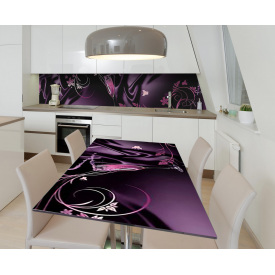 Наклейка 3Д виниловая на стол Zatarga «Сереневый атлас» 600х1200 мм (Z184374st)