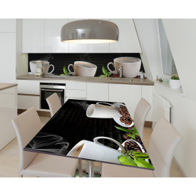 Наклейка 3Д виниловая на стол Zatarga «Кофейный шлейф» 600х1200 мм (Z183405st)