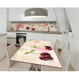 Наклейка 3Д виниловая на стол Zatarga «Бутоны сладости» 600х1200 мм для домов, квартир, столов, кофейн, кафе