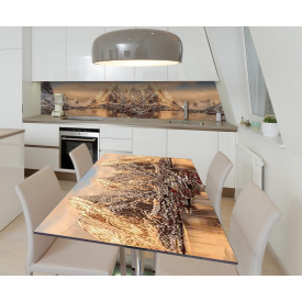 Наклейка вінілова на стіл Zatarga  "Гірське озеро" 600х1200 мм