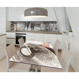 Наклейка виниловая на стол Zatarga "Битлз" 650х1200 мм