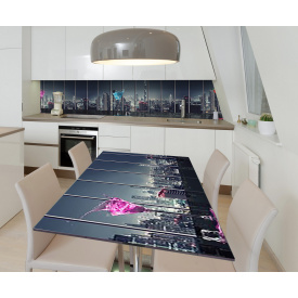 Наклейка вінілова на стіл Zatarga  "Вигляд на місто" 600х1200 мм