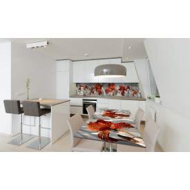 Наклейка вінілова на стіл Zatarga «Великі Іриси» 600х1200 мм Z180790st