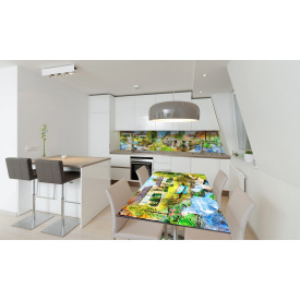 Наклейка вінілова на стіл Zatarga «Деревка» 600х1200 мм Z180791st