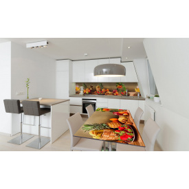 Наклейка вінілова на стіл Zatarga "Ананаси" 600х1200 мм Z180430st