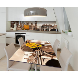 Наклейка вінілова на стіл Zatarga  "Жовтий Кеб" 600х1200 мм