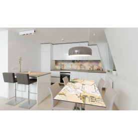 Наклейка вінілова на стіл Zatarga «Карта світу» 650х1200 мм Z180757/1st