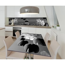 Наклейка вінілова на стіл Zatarga  "Глянцеві Камені" 600х1200 мм