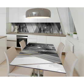 Наклейка виниловая на стол Zatarga "Зеркальный Город" 600х1200 мм