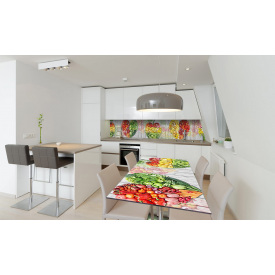 Наклейка виниловая на стол Zatarga «Ассорти фруктов» 600х1200 мм Z180740st