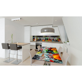 Наклейка вінілова на стіл Zatarga «Овочі у воді» 650х1200 мм Z180633/1st