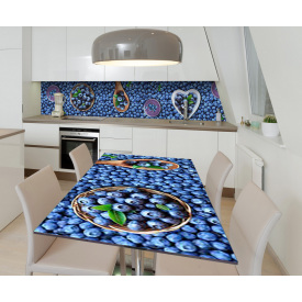 Наклейка виниловая на стол Zatarga "Черника" 650х1200 мм