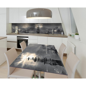 Наклейка виниловая на стол Zatarga "Буря в Море" 600х1200 мм