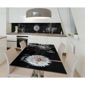 Наклейка вінілова на стіл Zatarga  "Пухната Кульбаба" 650х1200 мм