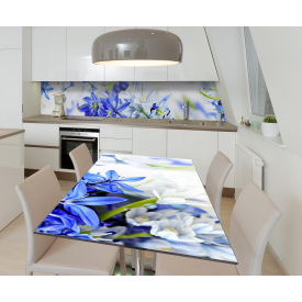 Наклейка виниловая на стол Zatarga "Подснежники" 600х1200 мм