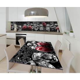Наклейка виниловая на стол Zatarga "Вишни и Кубики Льда" 650х1200 мм Z181712/1st