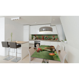 Наклейка вінілова на стіл Zatarga «Натюрморт Ягоди та Троянди» 650х1200 мм Z180674/1st