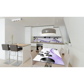 Наклейка вінілова на стіл Zatarga «Сталеві кулі 02» 600х1200 мм Z180777st