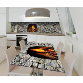 Наклейка виниловая на стол Zatarga "Очаг" 600х1200 мм