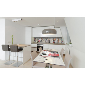 Наклейка виниловая на стол Zatarga «Лампочки и Картины» 650х1200 мм Z180860/1st