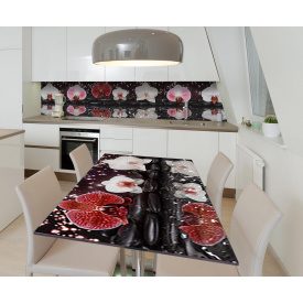 Наклейка виниловая на стол Zatarga "Орхидеи Отражение" 600х1200 мм Z181710st