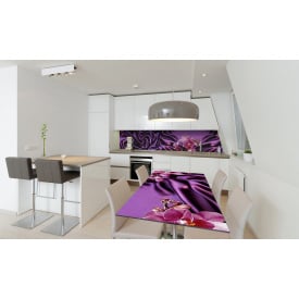 Наклейка вінілова на стіл Zatarga «Фіолетовий Шовк» 600х1200 мм Z180846st