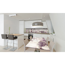 Наклейка виниловая на стол Zatarga «Фиолетовый Прованс» 650х1200 мм Z180494/1st