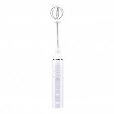 Пеновзбиватель ручной RIAS USB Speed Adjustable Milk Frother 2 насадки White (3_02732)