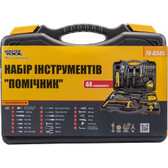 Набор инструмента MASTERTOOL "Помощник" 44 элемента 78-0345 Николаев