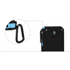 УМБ Power Bank Solar ES1600 фонарик + компас с солнечной панелью 16000 mAh Влагозащищен (ES16000) Виноградов