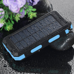 УМБ Power Bank Solar ES1600 фонарик + компас с солнечной панелью 16000 mAh Влагозащищен (ES16000) Виноградов