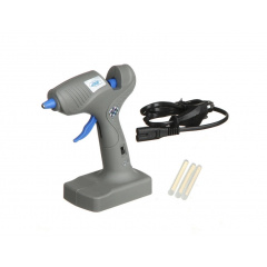 Термопістолет для силіконового клею на ножці дротовий/бездротовий JDER S-609 Сірий Київ