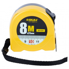Рулетка Color 8м×25мм SIGMA (3811241) Тернополь