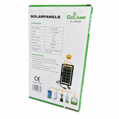 Сонячний зарядний пристрій CCLAMP CL-635 6V 3.5W Black (3_03086) Нове