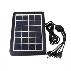 Сонячний зарядний пристрій Easy Power EP-0902 5в1 6V 3W Black (3_02832) Гуляйполе
