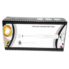 Пеновзбиватель ручной RIAS USB Speed Adjustable Milk Frother 2 насадки White (3_02732) Гуляйполе