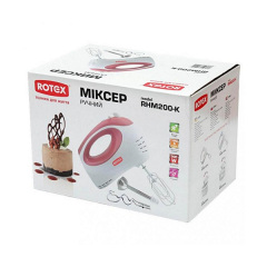 Миксер Rotex RHM200-K Белый/Красный 300 Вт Петрово