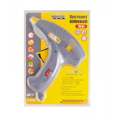 Пістолет клейовий MASTERTOOL Ø7.2 мм 70 Вт 6-10 г/хв "Крапля-Стоп" з вимикачем 42-0509 Вінниця