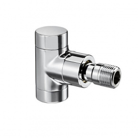 Вентиль Oventrop серії E на зворотну підводку кутовий хром (1166052)