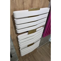 Рушникосушка водяна IRON D 925x500, Soft 9016/панель Brass Шостка