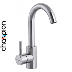 Смеситель для умывальника Champion SUS 001-C Chrome из нерж. стали хромированный (Chr-001) Умань