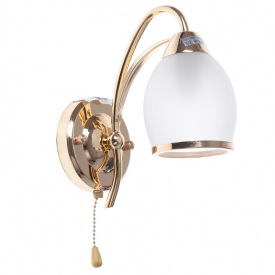 Бра с выключателем Классическое Brille 60W LK-155 Золотистый