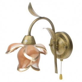 Бра с выключателем Флористика Brille 60W BKL-161 Коричневый