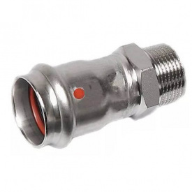 Ніпель з нержавіючої сталі Sanha NiroSan 9243g 22х 1/2 Пр-ЗР (924322012)